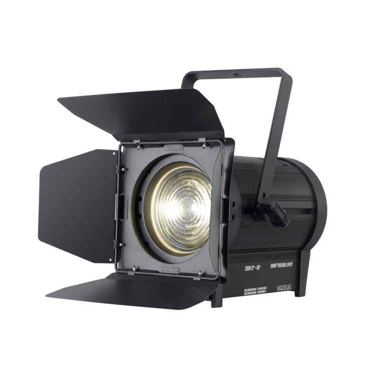 Sensation-200W-WWCWRGBW-Fresnel-Spot1-scaled-2.jpg SENSATION F2 200W LED FRESNEL LIGHT - Image 1