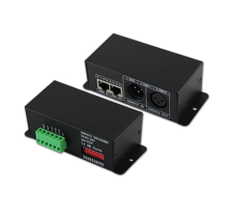 Uniqueen_WU-803_15A_3CH_DMX_CV_Decoder-1-1.jpg WORLD UNIQUEEN WU-803 15A 3-Channel Constant Voltage DMX Decoder - Image 1