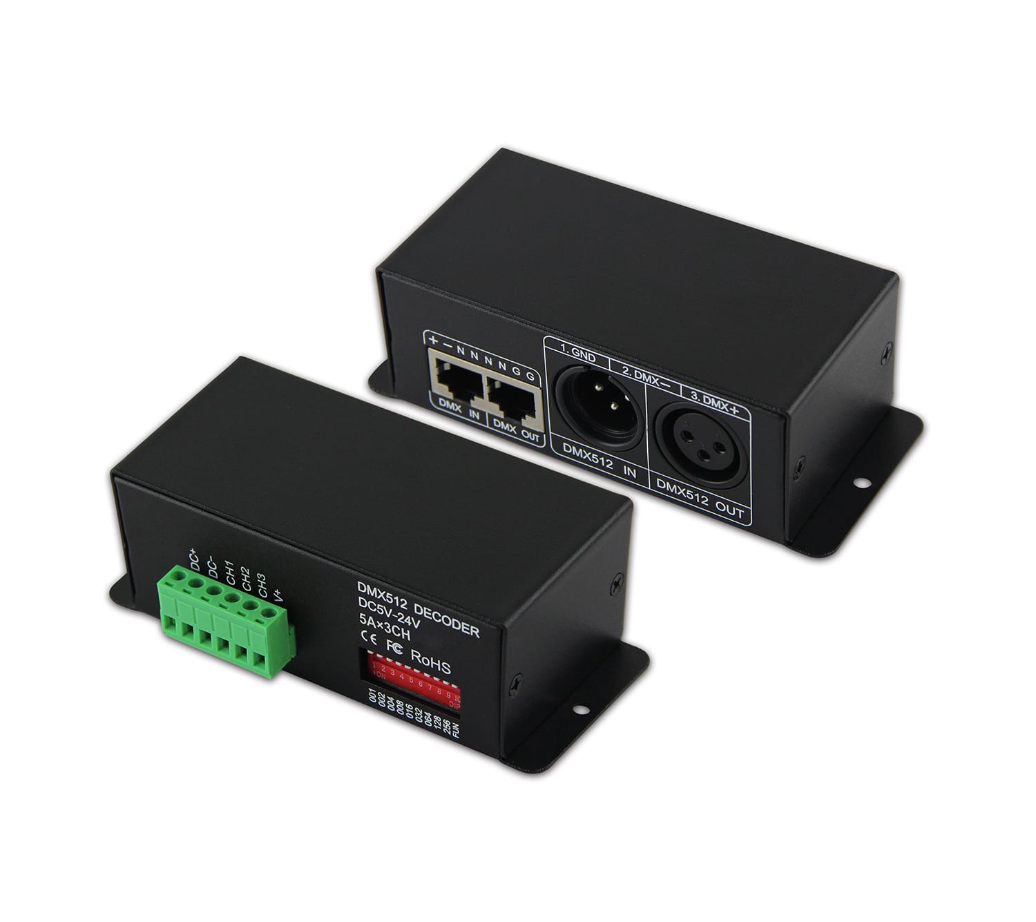 WORLD UNIQUEEN WU-803 15A 3-Channel Constant Voltage DMX Decoder - Image 1