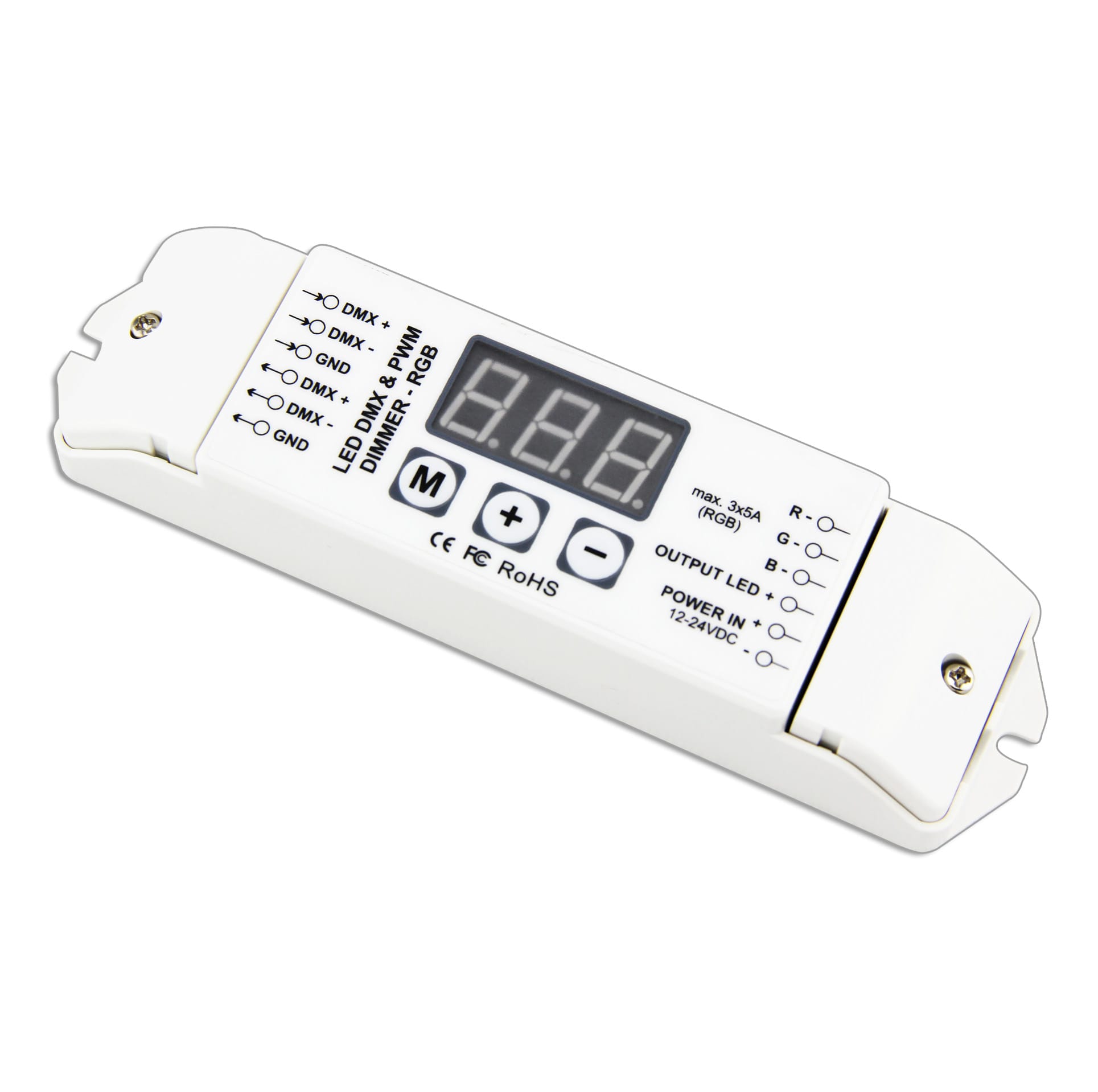 Uniqueen_WU-833_DMX_Decoder-1-1.jpg WORLD UNIQUEEN WU-833 15A 3-Channel Constant Voltage DMX Decoder - Image 1