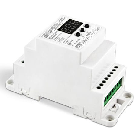 WORLD UNIQUEEN WU-835-010V-DIN-RJ45 5-Channel DIN Rail DMX512 Signal Converter