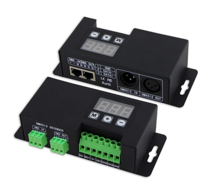 Uniqueen_WU-854_Catalog-1.pdf-1.jpg WORLD UNIQUEEN WU-854 24A 4-Channel Constant Voltage DMX Decoder - Image 1
