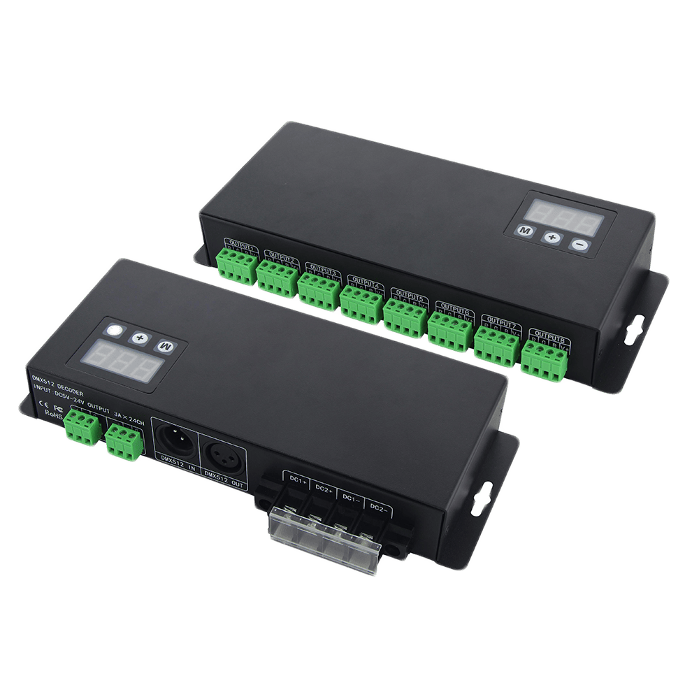 WORLD UNIQUEEN WU-824 72A 24-Channel Constant Voltage DMX Decoder - Image 1