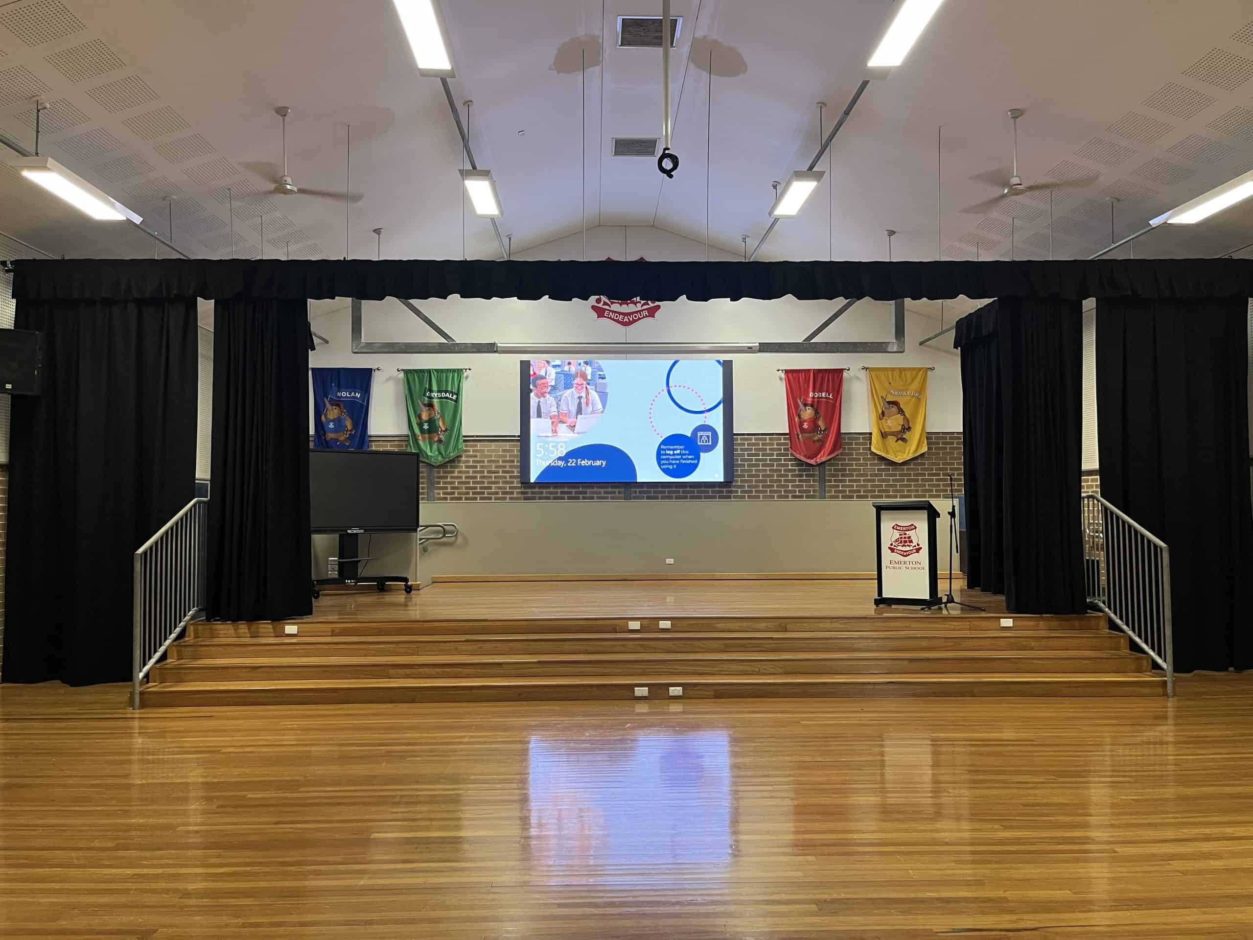 Emerton Public School Stage Curtain scaled